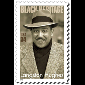 USPS commemorative stamp: Langston Hughes (2002)