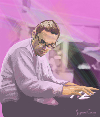 Bill Evans by Suzanne Cerny