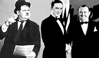 Oliver Hardy, Bla Lugosi & Paul Whiteman in Hollywood (1929)