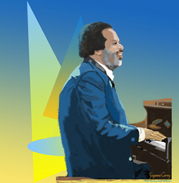 Jaki Byard, based on a photo by Brian McMillen